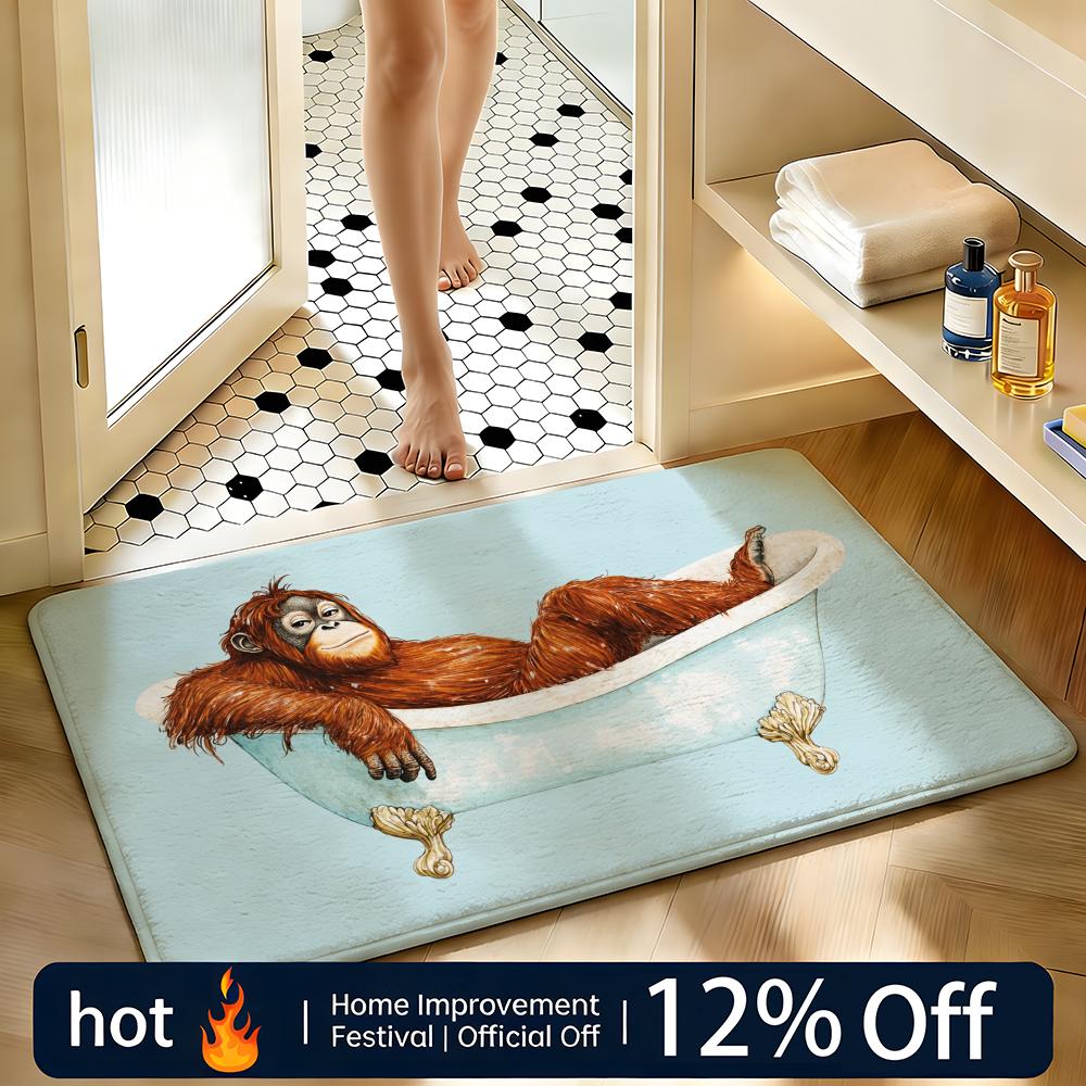 Soft Absorbent Non-Slip Rug Wild Bath Floor Mat Home Decor Doormat Bedroom Floor Mat Shower Carpet