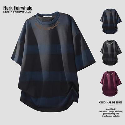 Men's Breathable Color Block Stripe Short Sleeve T-Shirt