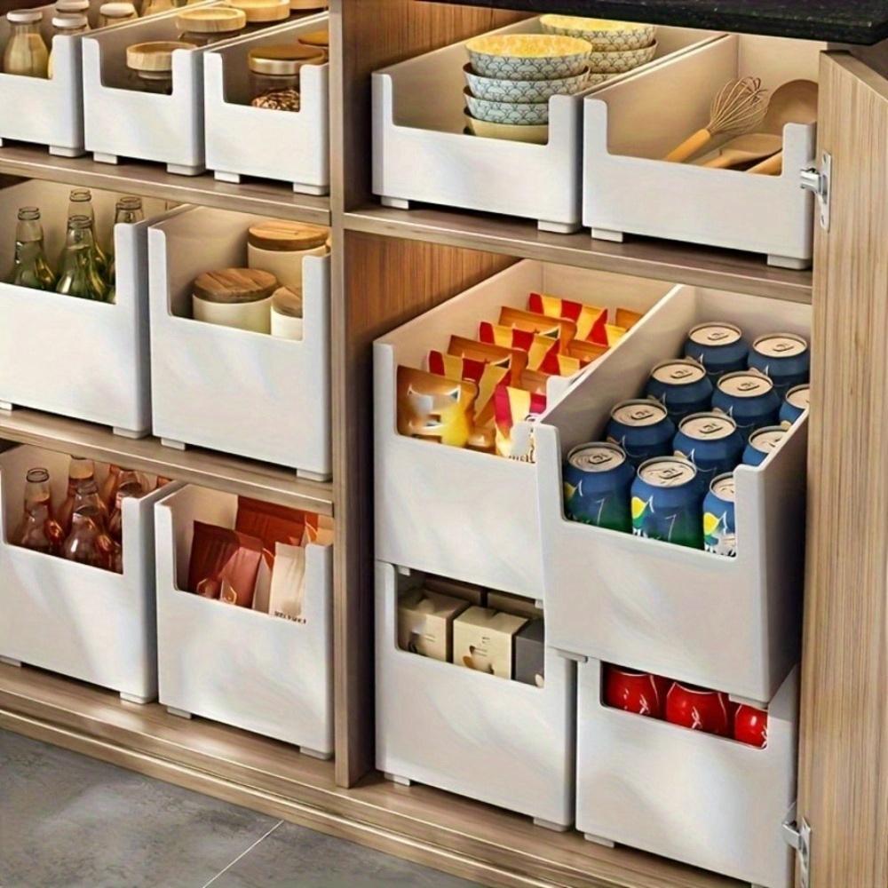 1pc plastic drawer organizer, multiple compartment storage boxes for kitchen cabinets, cosmetics, and desk accessories, durable