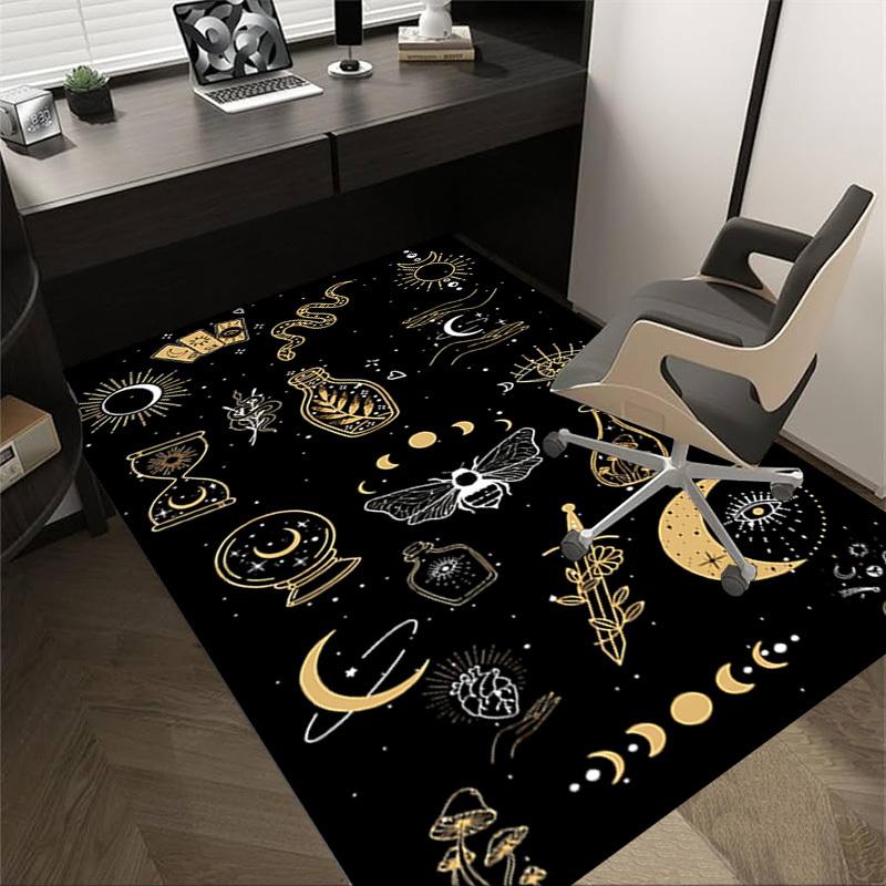 1pc astrology esotericism Carpet Anti Slip Polyester Floor Mat for office.Bedroom