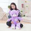 1 Stück 35 cm Niedliche Lila Bär Plüschtiere Gefüllte Niedliche Tiere Teddybär Puppen für Klassenkameraden Kinder Geburtstagsgeschenke
