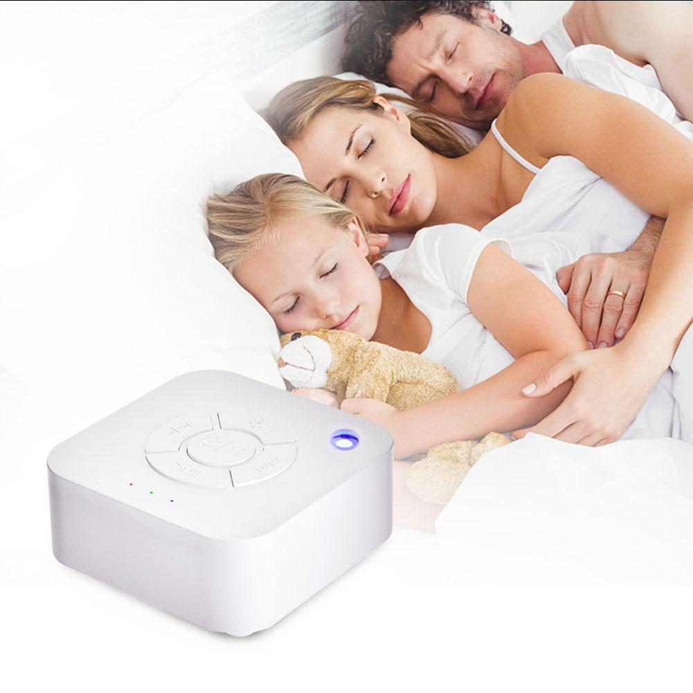 White Noise Machine USB Rechargeable Timed Shutdown Sleep Sound Machine For Sleeping & Relaxation for Baby Adult Office Travel