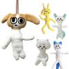 Pingente de Pelúcia Torcível Articulável Animal de Pelúcia Macio para Mochila Chaveiro Feio Charmoso Decoração de Anime para Quarto Mesa Estante Coleção