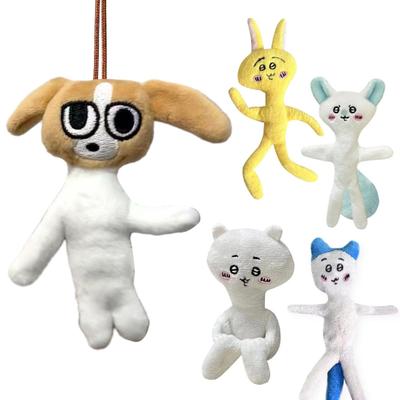 Plush Pendant Twistable Posable Soft Stuffed Animal for Backpack Keychain Ugly Charming Anime Decoration