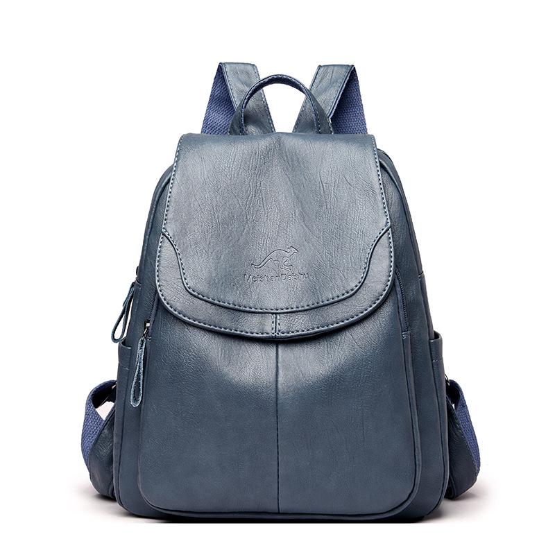 Summer 2023 Retro Women's Soft Leather Bag - Minimalist, Casual, Large Capacity for Middle-Aged Moms