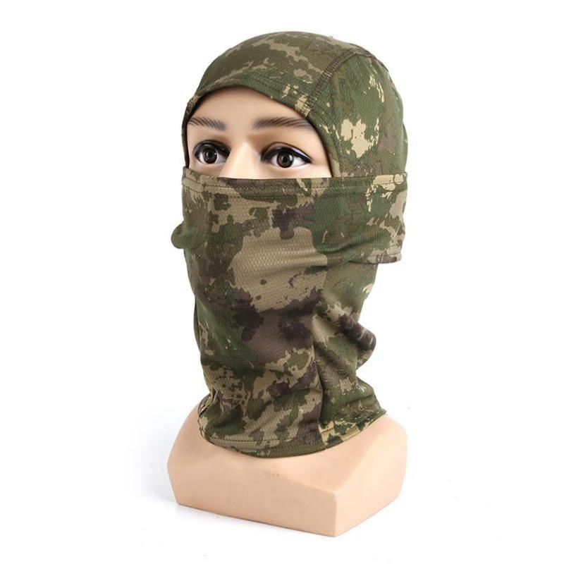 Outdoor Camouflage Camo Balaclava Army Tactical Military Ski Full Face Mask Motorcycle Bicycle Caps Full Face Mask 27 COLORS