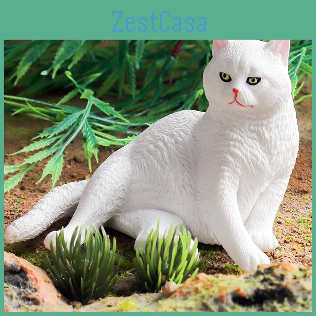 Simulation Model Cat Miniature Figure Statue Realistic Kitten Toycake Topper For Girls