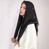 Rhinestone Chiffon 90 Square Scarf Muslim Hijab Shawls Women Fashion Wraps Islamic Casual Cape High Quality Ladies Scarves