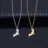 Stainless Steel Bat Pendant Necklace Women's Versatile Clavicle Chain Jewelry