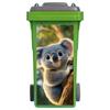 1 Pezzo Adesivo Cestino Gatto 3D Carino - Adesivo Impermeabile Autoadesivo per Pattumiera - Copertura Divertente Animale per Cassonetto Esterno Decorazione Giardino