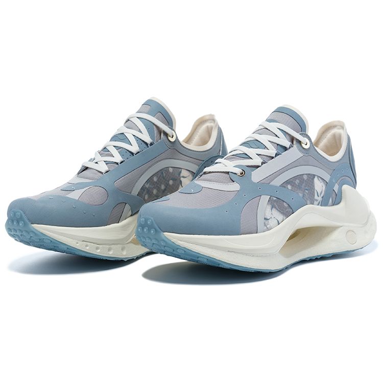 Li-Ning 1990 Absolute Shadow RMX Retro Low-Top Sports Casual Shoes Men Sneakers Blue Gray ALFT033-3