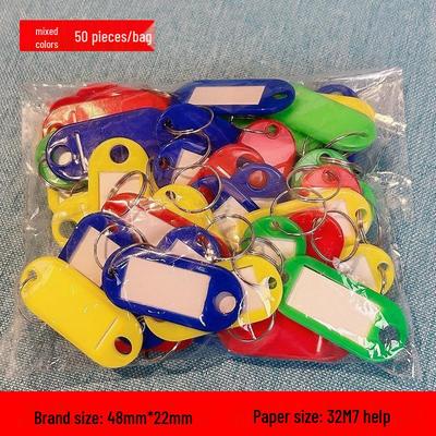 Plastic Sleutelhanger met Nummerlabel voor Classificatie en Codering - Ideaal voor Hotels, Sleutelborden en Sleutelhangers