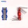 Min Factory Sale Industrial Grade Aluminium Alloy Foldable Allen Wrench Hex Key Set Home Bicycle Repair Tool Torx Tip Made Steel