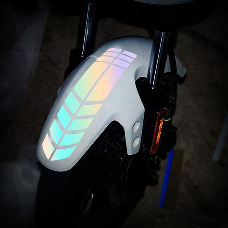 Colorful Motorcycle Arrow Stripe Stickers Reflective Waterproof Oilproof Motorcycle Paste Moto Decoration Accessories
