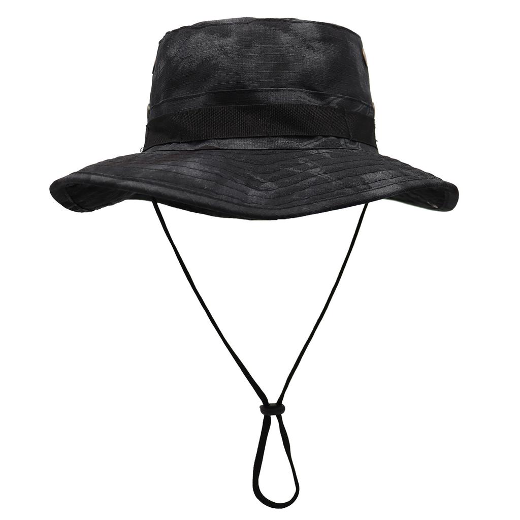 Men's Cotton Trendy Python Design Fisherman Hat Women's Sunscreen Foldable Adventure Training Hiking Camping Fishing Bucket Hat