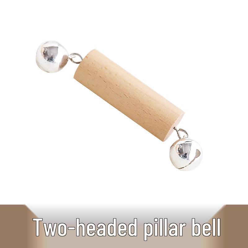 Infant Soothing Wooden Rattle Toy Set: Hand-Shaking Bell, Cage, and Baby Grip Car