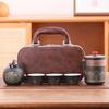 Shangqi Blue Portable Plastic Gongfu Tea Set