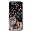 Case For Xiaomi Redmi 15C 5G European Colorful Flower Black Soft Silicone TPU Phone Case For Redmi 15C 4G Shell ProtectionBumper