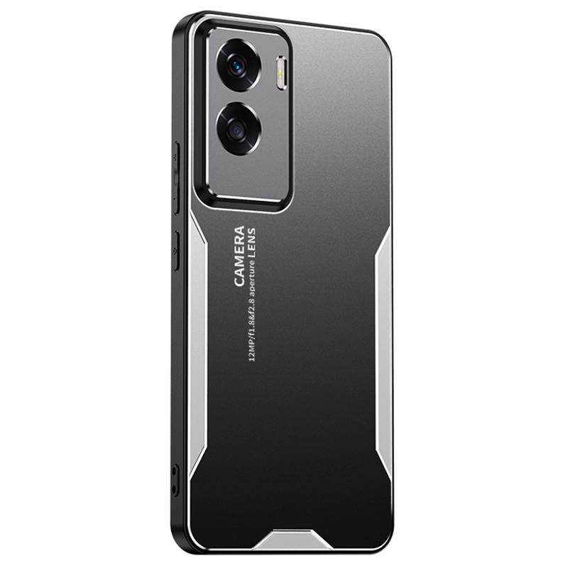 

For Honor 90 Lite 5G Matte Case Aluminum Alloy Metal Phone Protective Cover Silver