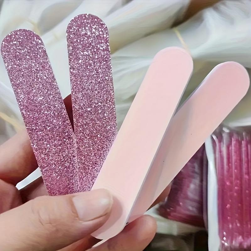 60pcs Nail Care Set: 20pcs Mini Files, 20pcs Rubbing Strips, and 20pcs Sticks - Perfect for Jewelry Polishing and Nail Care