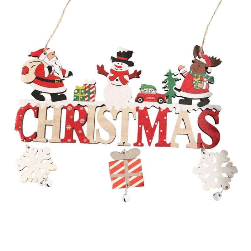 Multipurpose Sturdy Wood Glittered Christmas Baubles Shatterproof Tree Decorations Home Accessory Decoration