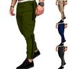New Workwear Pants Men's Fall Splicing Solid Color Casual Sports Loose Straight Pants Man