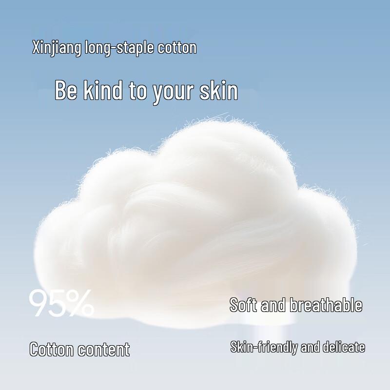 Fenteng Women's Antibacterial Pure Cotton Mid-Waist Briefs