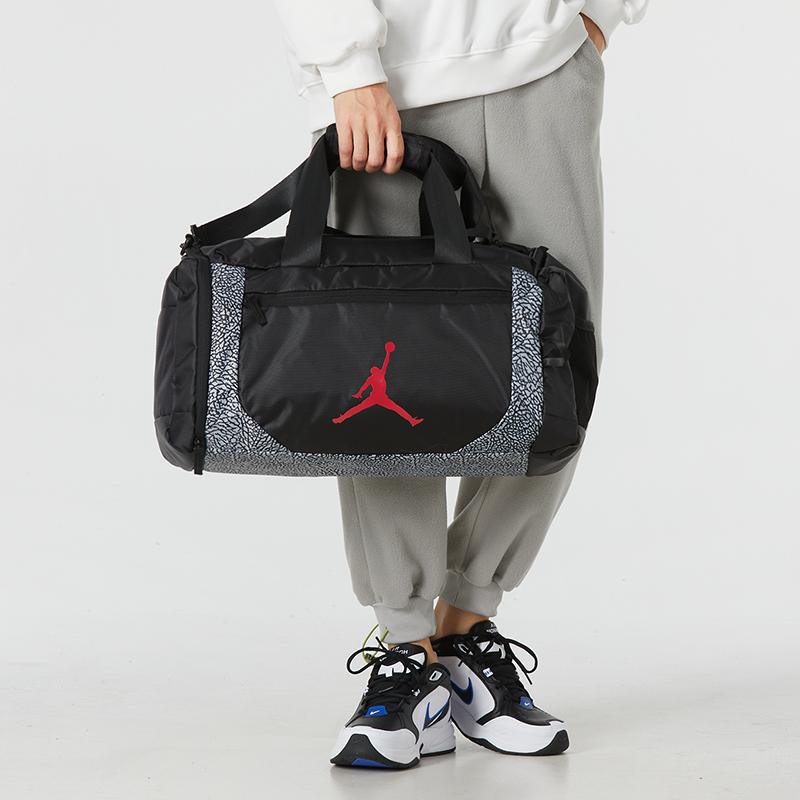 Jordan Polyester Travel Bag, Gym Bag, Handbag Regular Unisex Black Jordan JD2233014TD-001