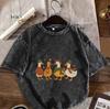 Humor Duck Meme Shirt  Duck Reading Newspaper Graphic Tee Streetwear Tops T Shirt Women Clothes T Shirt Women  Y2k Top