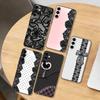 Black Lace P-Print New Hot Phone Case For Samsung Galaxy A73,A72,A71,A70,A53,A52,A51,Others Soft Black Cover