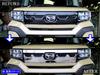 BRIGHTZ Tanto Fun Cross Finish Stainless Steel Plated Front Grille Cover for and 660 LA650S/LA660S Ultra-Mirror (2-Piece) [GRI-COV-L-050] LA650,