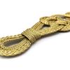 1 Pair Gold Chinese Frog Closure Knot Button Fastener for Cheongsam Tang Suit Decoration, DIY Sewing Button