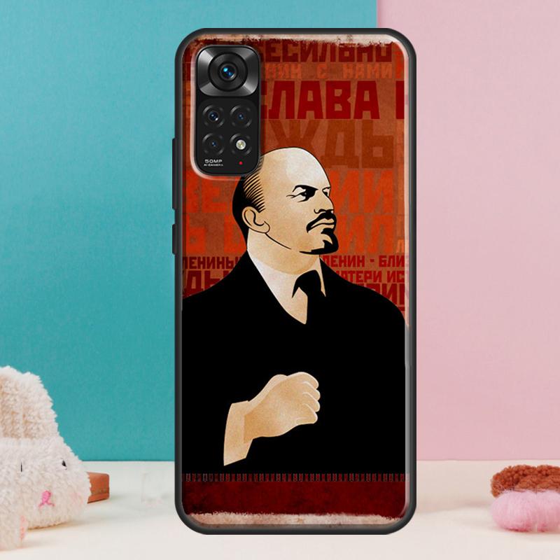 Lenin Soviet Union Flag Case For Xiaomi Redmi Note 14 12 11 9 10 13 Pro 9S 10S 11S 12S Redmi 13C 10C 12C 14C Cover