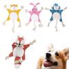 Puppy Playing Interactive Sound Soft Plush Squeaker Dog Rope Toys Chew Toy Bite Toys
