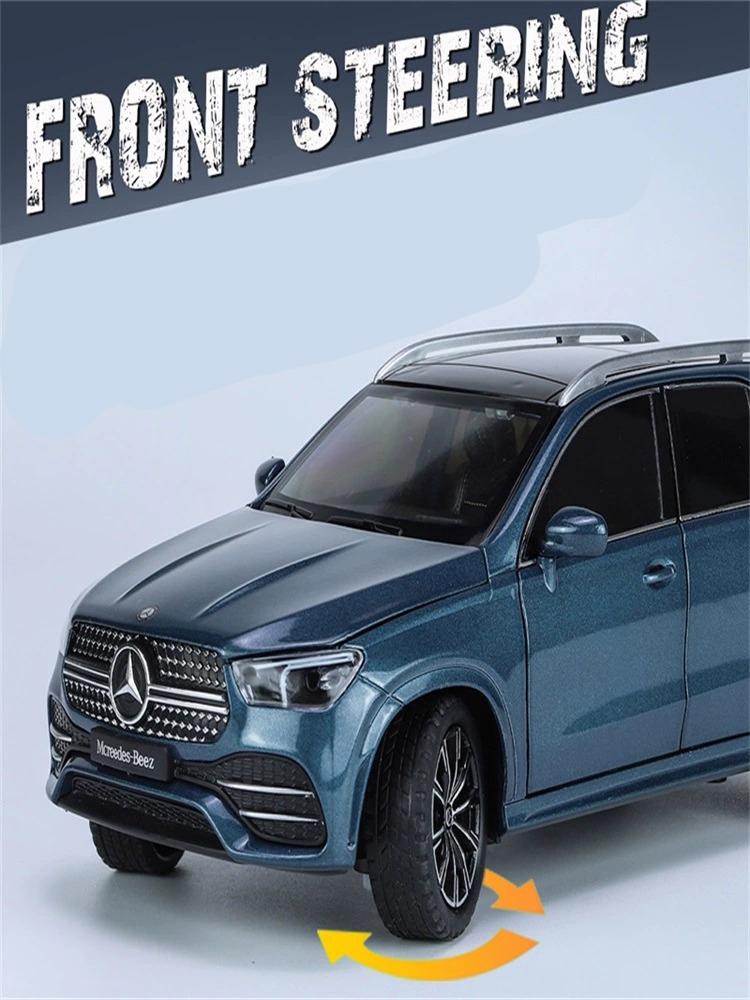 1/24 Benz GLE350 Geländewagen SUV Heimsammlung Ornamente Sound & Licht Spielzeug Miniaturmodelle Legierung Druckguss Metallmodell Auto Spielzeug für Kinder Simulationsspielzeug