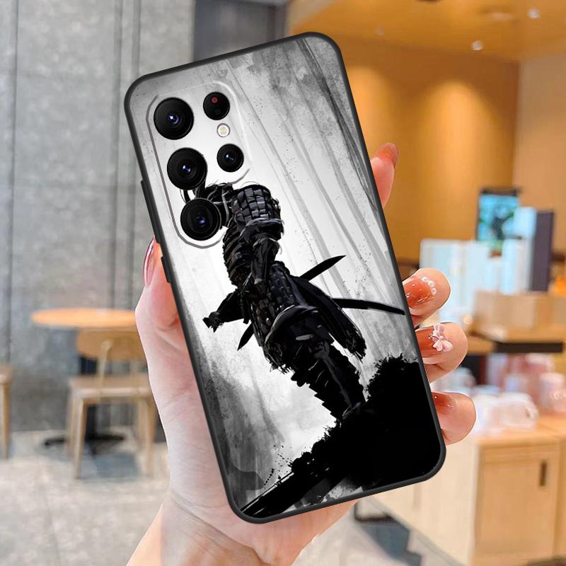 Anime Japanese Samurai Phone Case For Samsung Galaxy S25 S24 S23 S22 S20 S21 Ultra S9 S10 Plus S25 FE Back Cover
