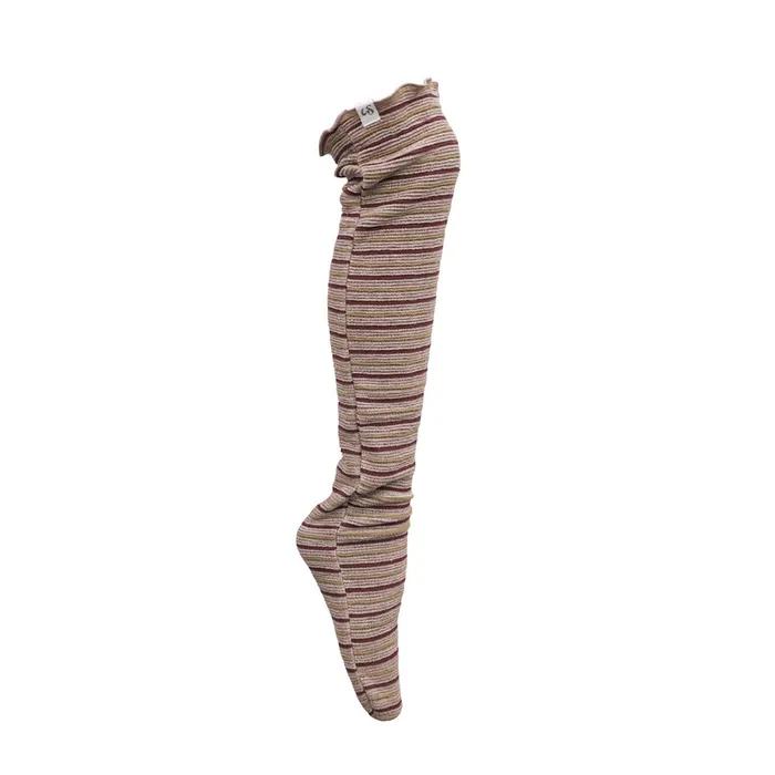 KNEE HIGH SOCKS(ST BURGUNDY)