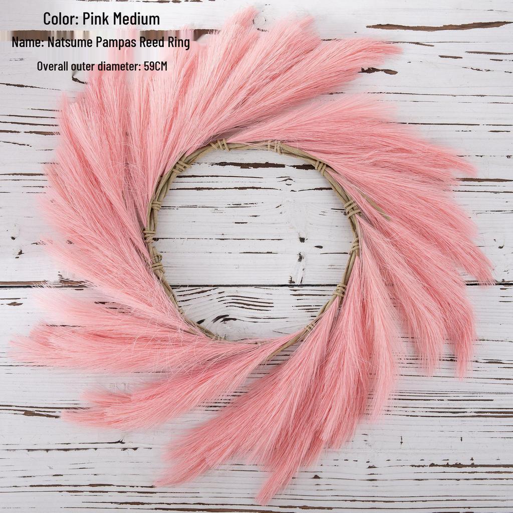 Natsume Pampas Reed Ring Artificial Green Plant Wedding Decoration