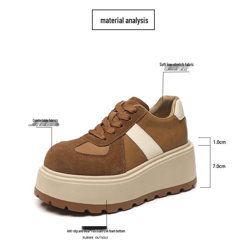 Thick-Soled Women's Platform Casual Sneakers - 2025 Autumn Chunky Soft Sole Trainers