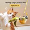 Interactive Bird Sound Cat Teaser Stick – Scratch & Bite Resistant Kitten Toy