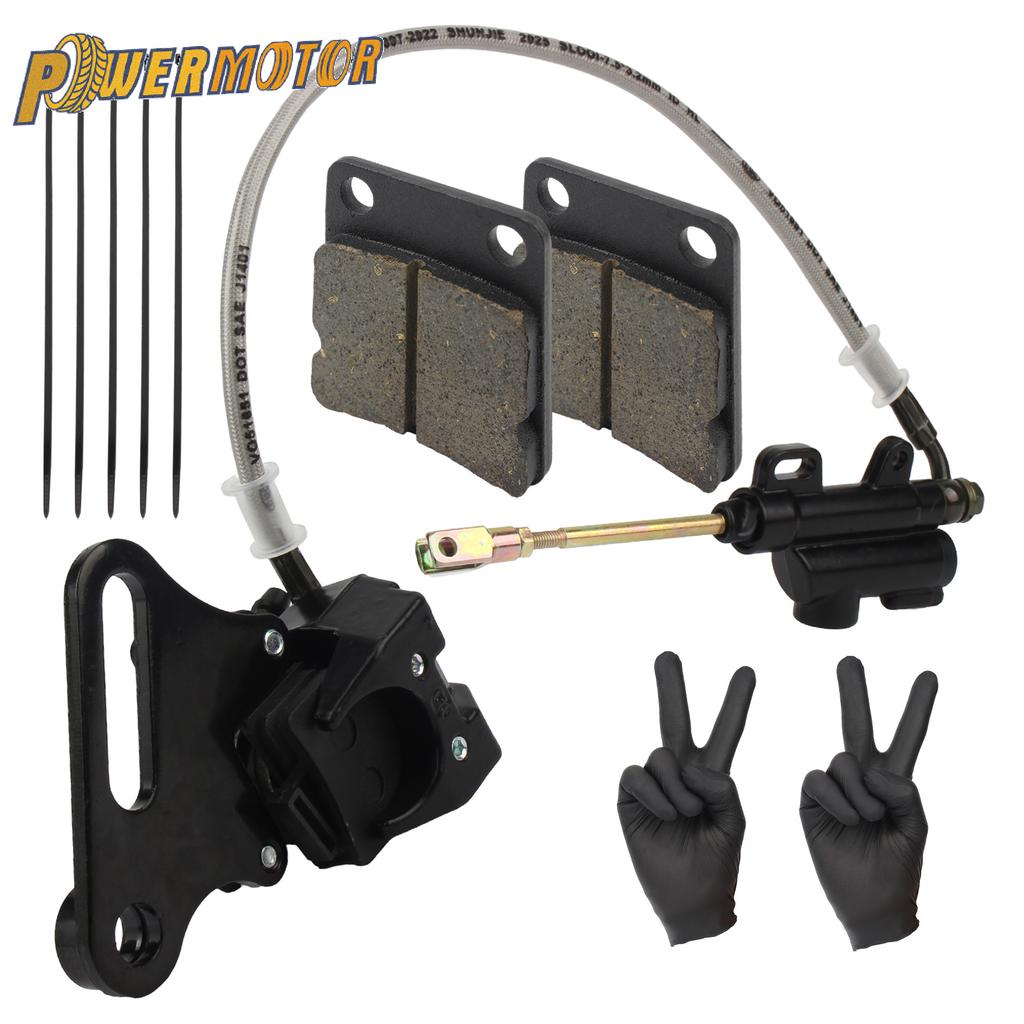 Pinça de Freio a Disco Traseiro Hidráulica para Motocicleta de 15MM com Cilindro Mestre Serve para Motos de Terra 125cc -160cc Acessórios de Motocross Refit
