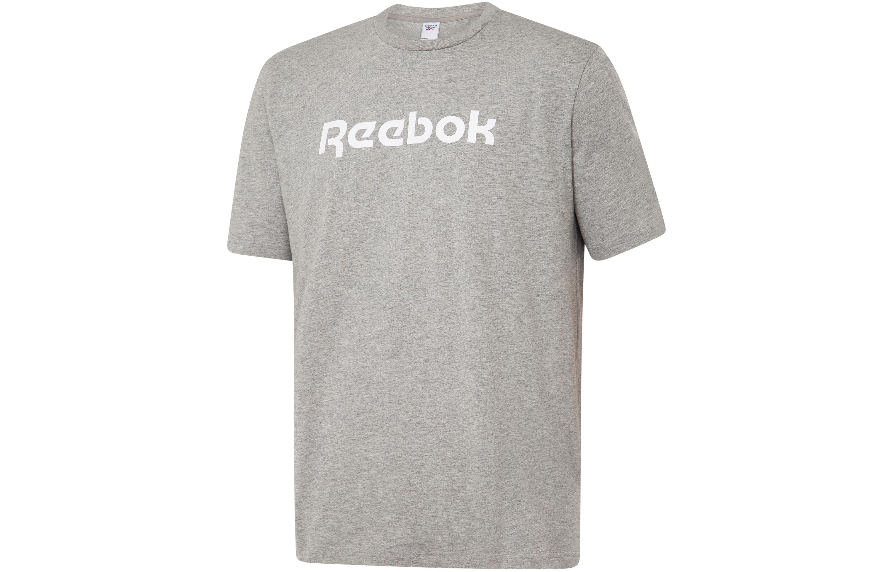 Reebok T Shirts Unisex Gray Crew Neck Moderate Straight Fit GR8482 M
