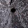 Charm Men's Casual One Button  Fit Suit  Coat Jacket Sequin Party Top