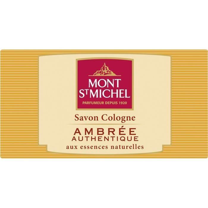 MONT ST MICHEL Mydło w kostce kolońskie - Autentyczne ambra - 125 g