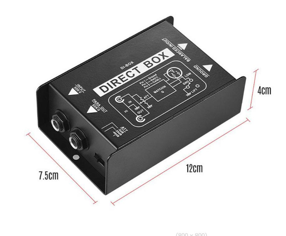 

Пассивный DI-бокс с трансформатором для гальванической развязки и согласования импеданса