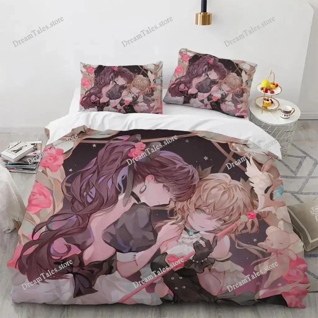 3D Printed Anime Cardcaptor Sakura Bedding Set Boys Girls Twin Queen Size Duvet Cover Pillowcase Bed Kids Adult Home Textile741