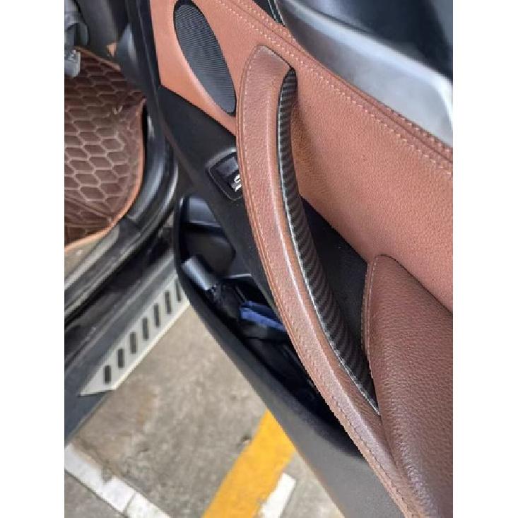 ABS Carbon Fiber Inner Door Handle Pull Cover Trim For BMW X5 X6 F15 F16 2014-18