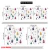 2pcs,2D Plane Printing Contemporary Curtains Christmas Tree Snowflake (2) Polyester Woven (without Rod) Festive for Bedroom,
