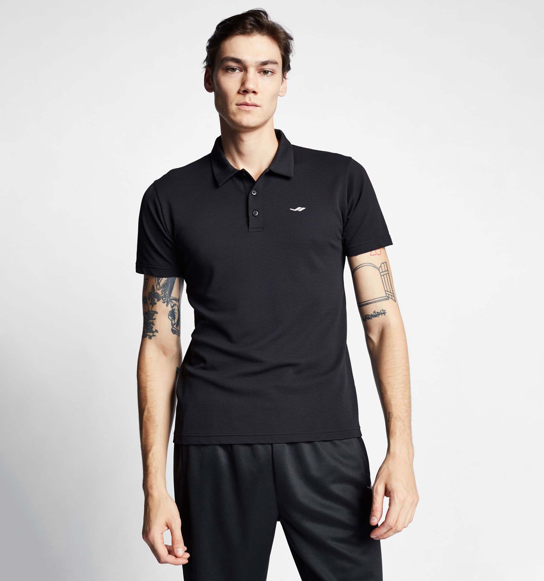 

Men s Short Sleeve Polo Neck T-Shirt 22S-1275-22B M чорний