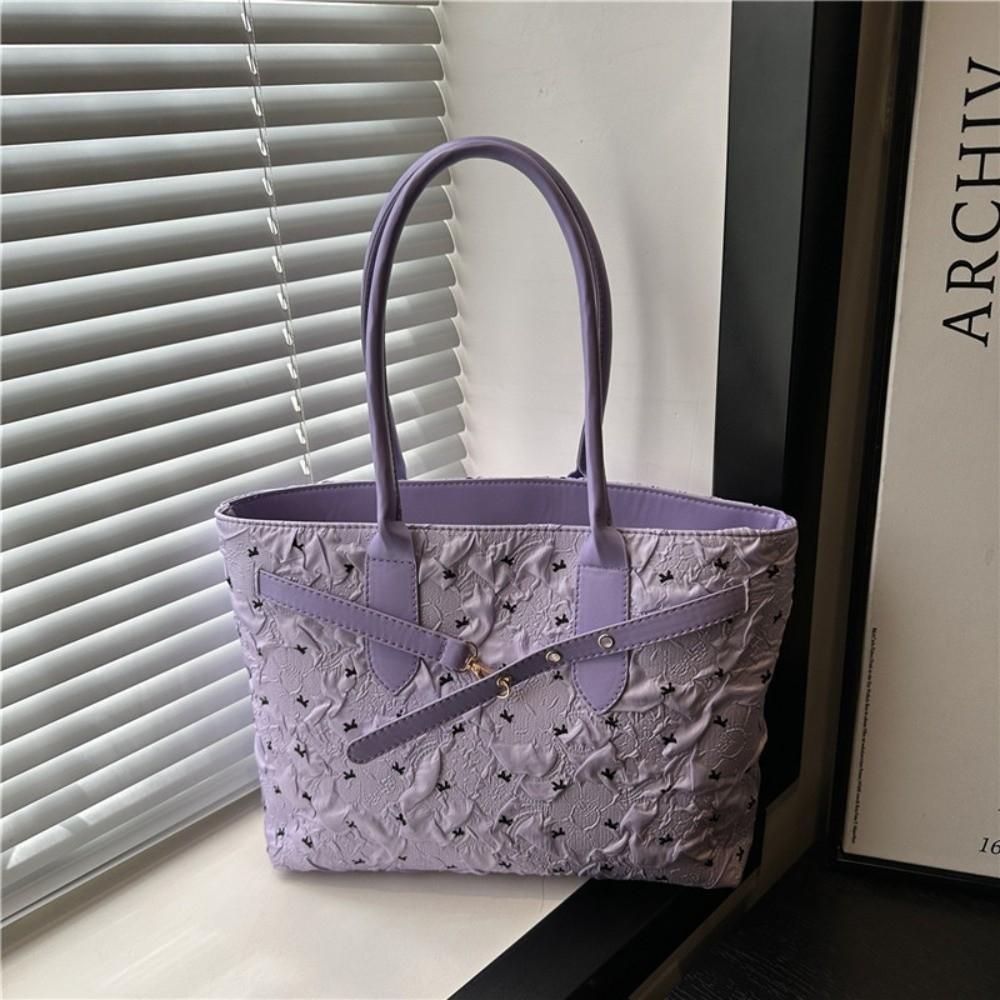 

Stylish Women Tote Bag Y2k Commuting Bag Fashion Bow Shoulder Bag Ladies фиолетовый
